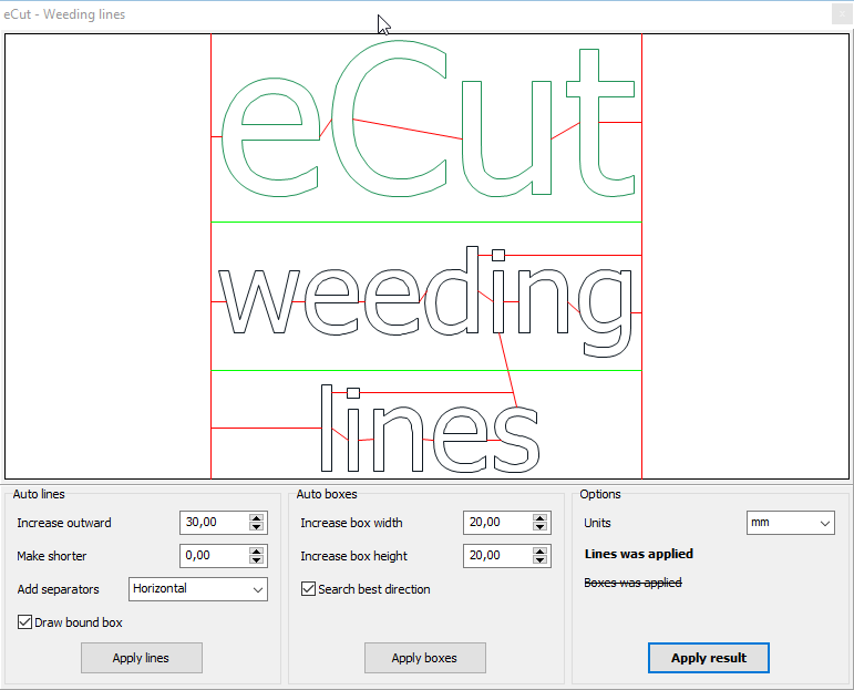 Weeding Lines example 2