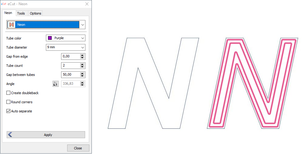 Neon Sign Tools example 1