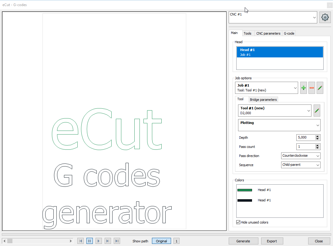 G-Code Generator example 1